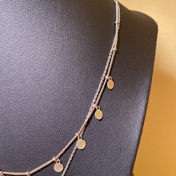 Double stranded gold necklace - Picture 4 of 6
